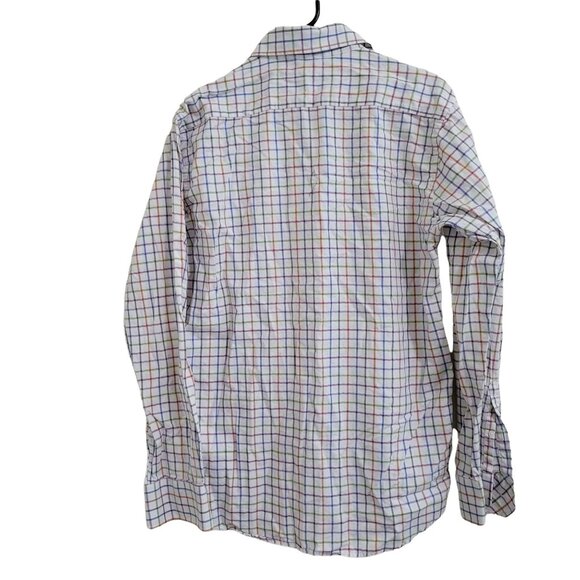 Alan Flusser Button Front Shirt Mens Size Medium Colorful Striped Long Sleeve - Picture 2 of 4